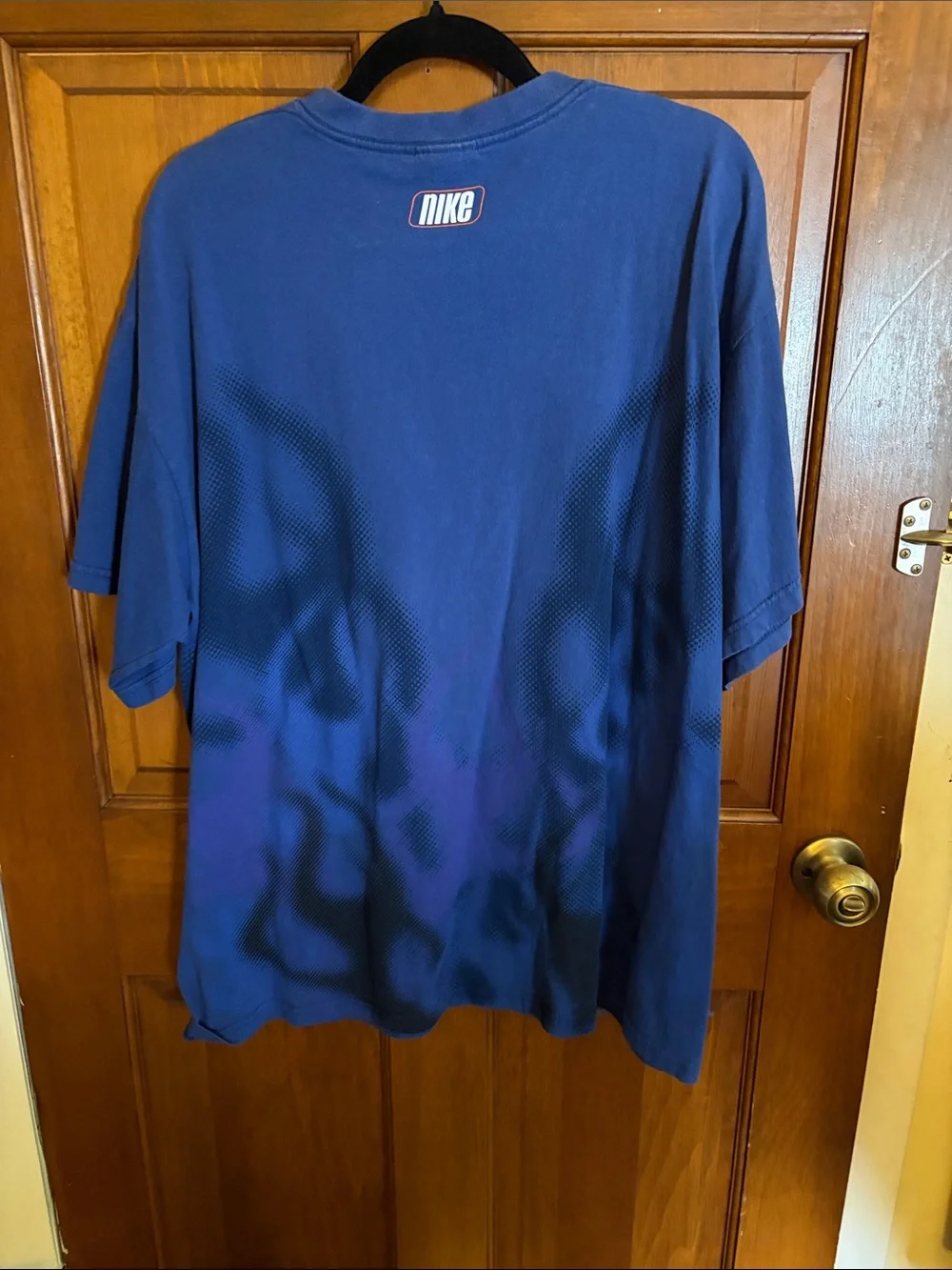 Vintage 90’s Nike Air Bakin Flames Center Swoosh AOP Shirt